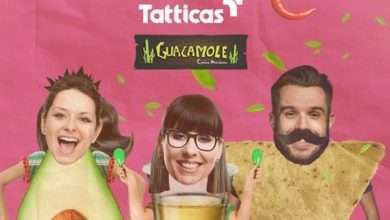 Três personagens digitais Ana Guaca, Carlos Nacho e Bella Tequila