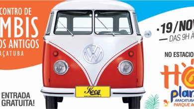 Encontro de kombis e autos antigos de Araçatuba
