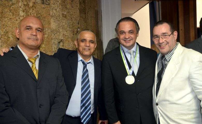 Humberto Barbosa Jr, Luiz Dagmar, Dep. Roberto Lucena e Reinaldo Dutra - Foto: Divulgação