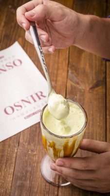 Osnir Hamburger - Milk Shake nos sabores: Ovomaltine, avelã, e o clássico chocolate - Divulgação