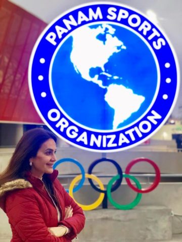 Claudia Métne prestigia os Jogos Panamericanos