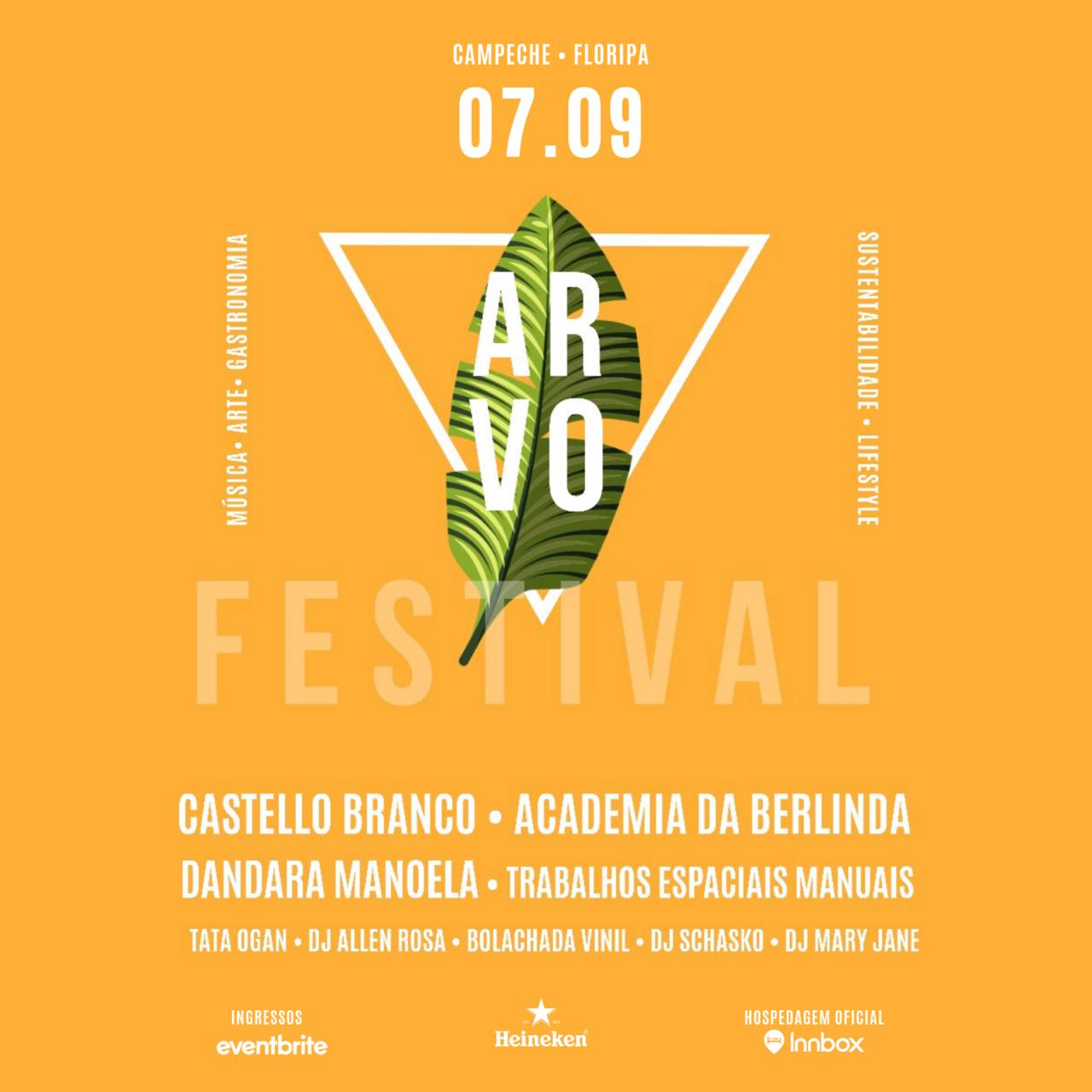 Ao ar livre, Arvo Festival chega a sua 4ª edição no dia 7 de setembro