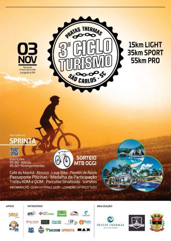 A terceira edição do Ciclo Turismo Pratas Thermas tem por objetivo divulgar o turismo da região e promover a integração entre os apaixonados pelo esporte
