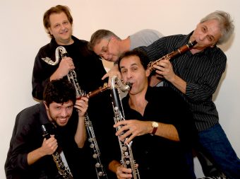 Quinteto de Clarinetes Sujeito a Guincho. Foto: Edgardo Gonzalez