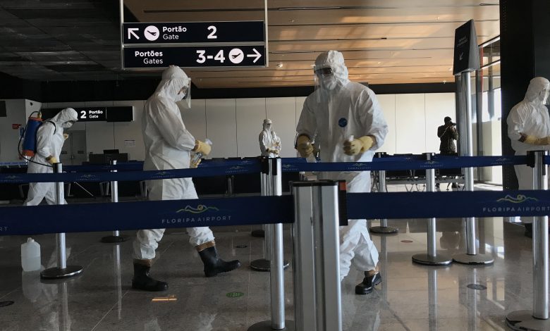 Exército e Floripa Airport realizam sanitização no aeroporto