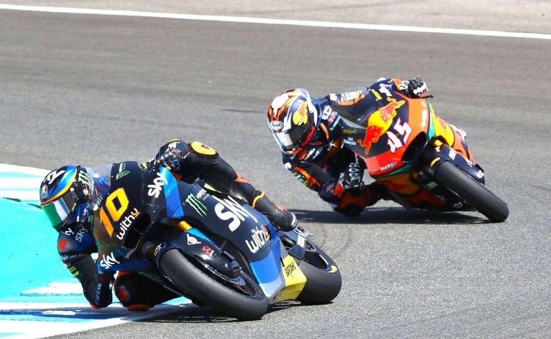 Moto2 na Espanha o piloto italiano Luca Marini é o grande vencedor