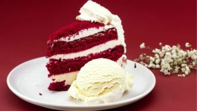 Bolo Red Velvet com gelato - Foto: Cuor di Crema - Arquivo Pessoal