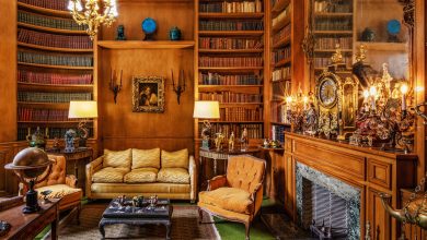 Biblioteca da Casa Museu Ema Klabin. Foto de Nelson Kon