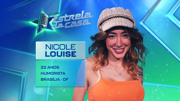 Dia de votação: Nicole Louise se destaca na reta final do Reality da TV Globo “Estrela da Casa” e promete emoções!