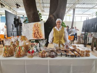 Considerado o rei dos doces na Lituânia, o šakotis faz sucesso no festival. Foto: divulgação.